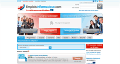Desktop Screenshot of emploisinformatique.com